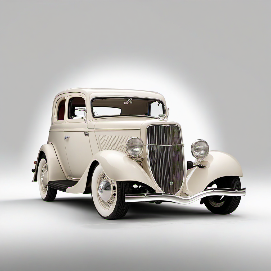 Illustration of a 1933 Ford V8