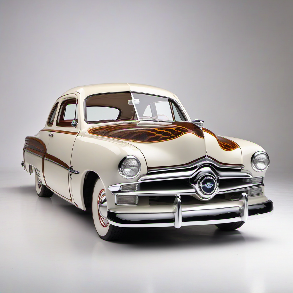 Illustration of a 1950 Ford Custom