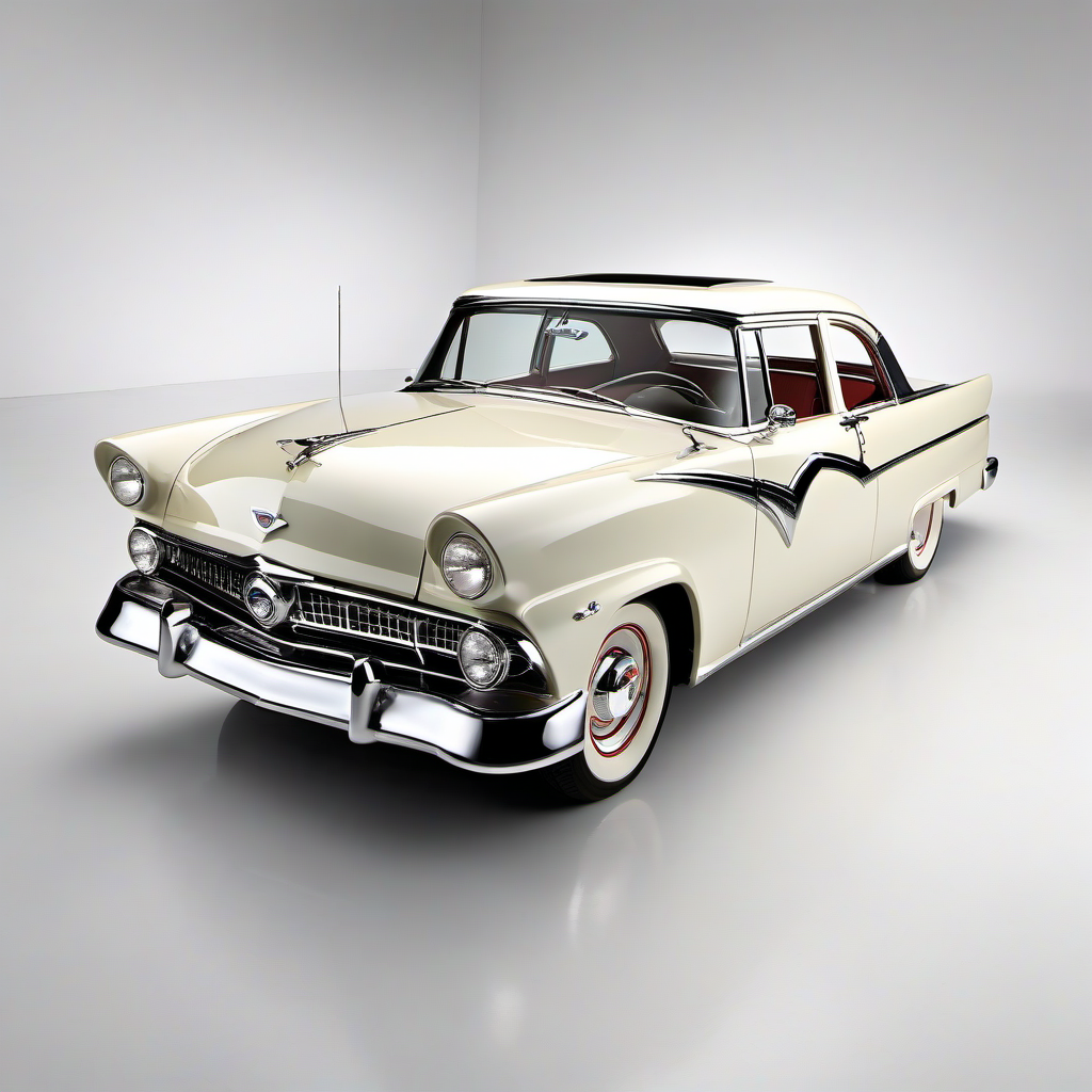 Illustration of a 1955 Ford Fairlane