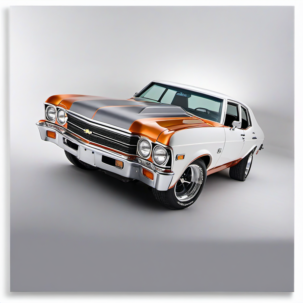 Illustration of a 1972 Chevrolet Nova