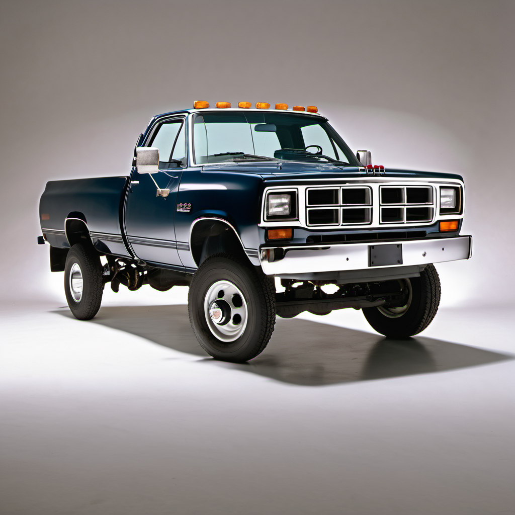 Illustration of a 1992 Dodge D350 Regular Cab