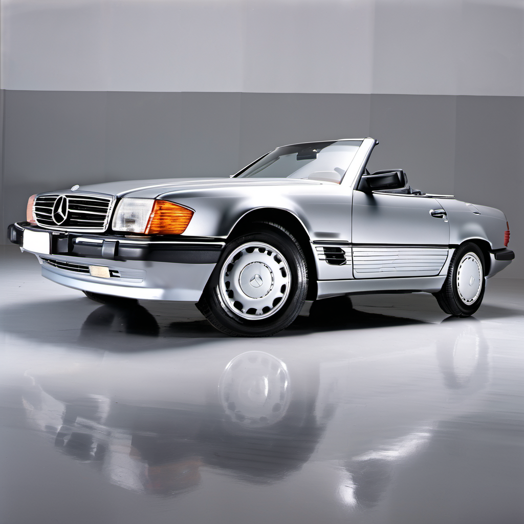 Illustration of a 1992 Mercedes-Benz 500 SL