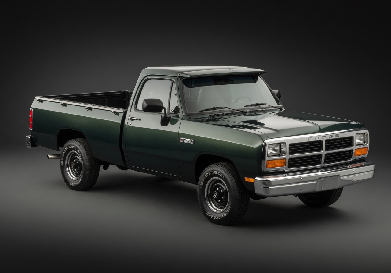 Illustration of a 1993 Dodge D250 Regular Cab