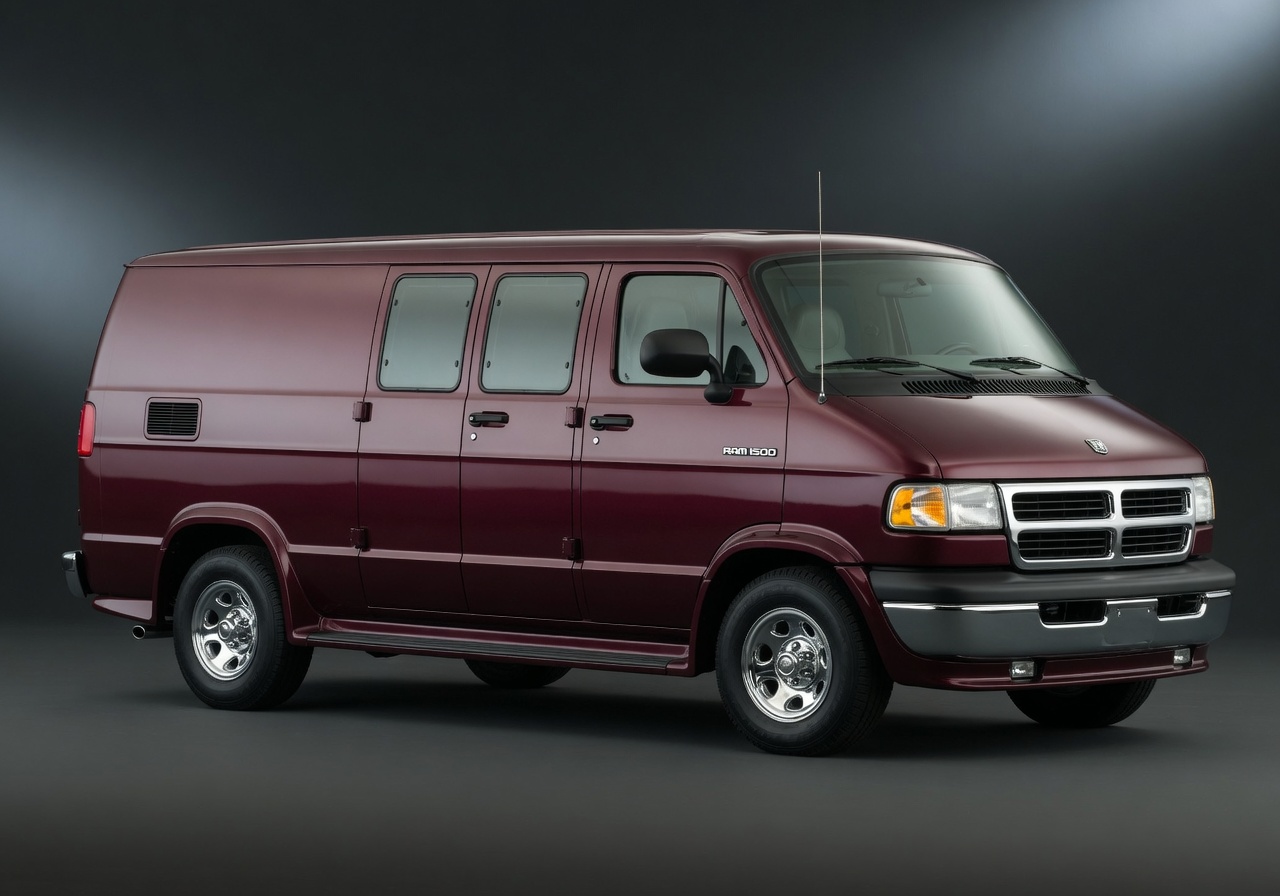 Illustration of a 1996 Dodge Ram Van 1500