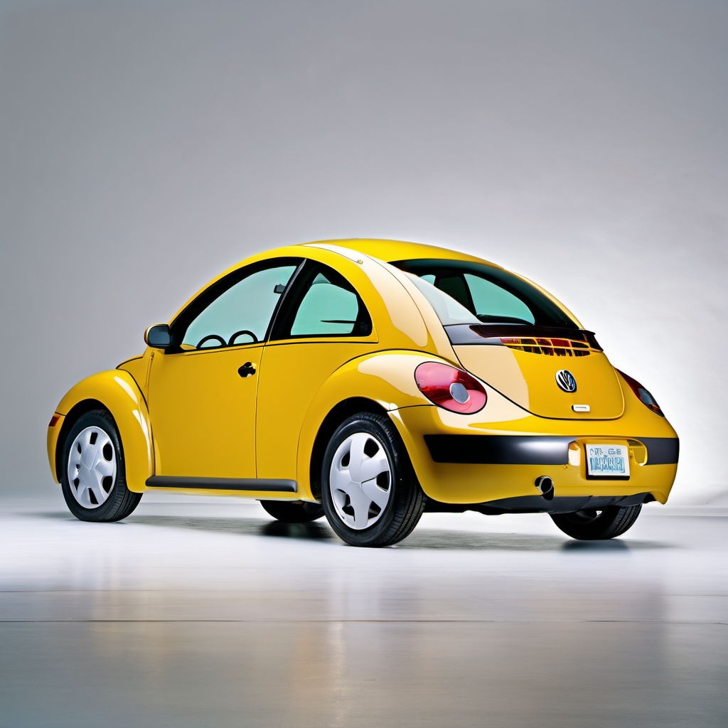 Illustration of a 1998 Volkswagen New Beetle