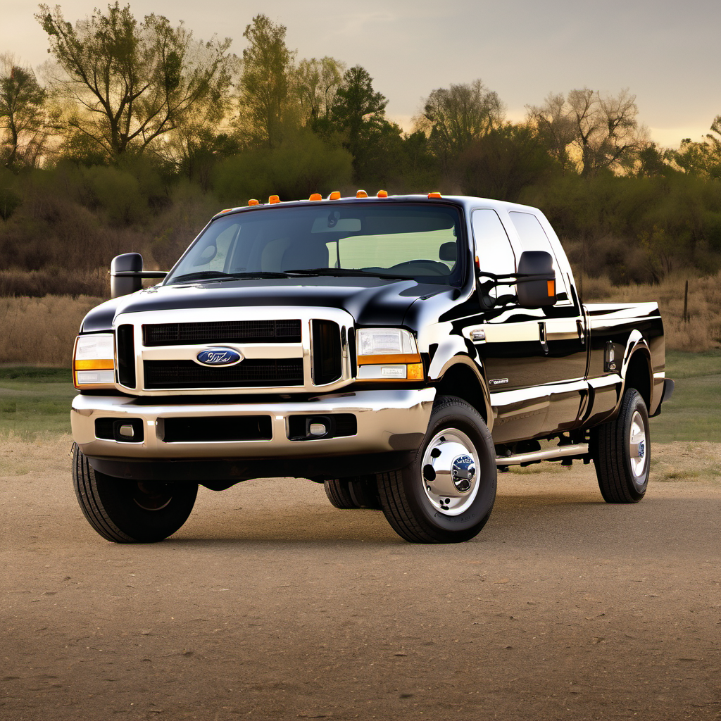 Illustration of a 1999 Ford F350 Super Duty Crew Cab