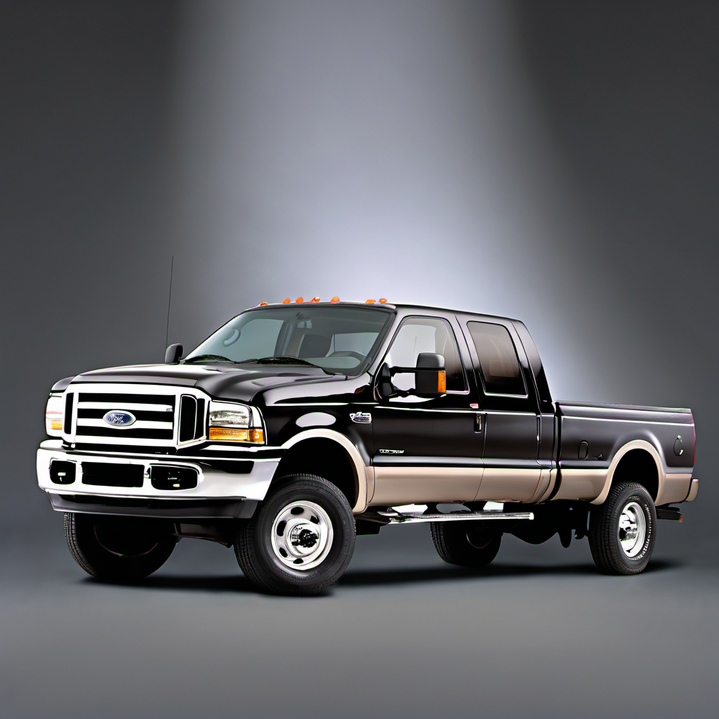 Illustration of a 1999 Ford F350 Super Duty Super Cab