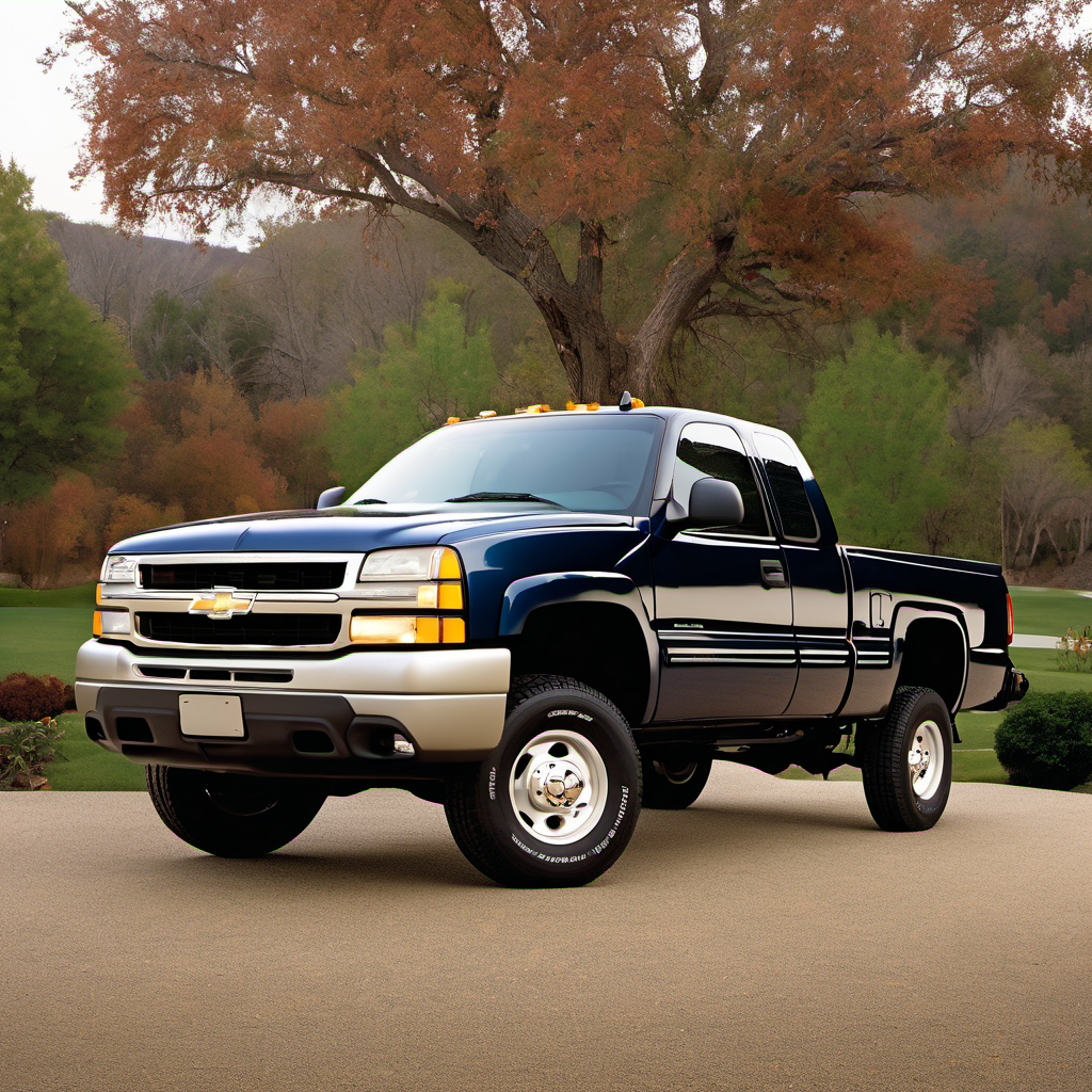 Illustration of a 2000 Chevrolet Silverado 2500 Extended Cab