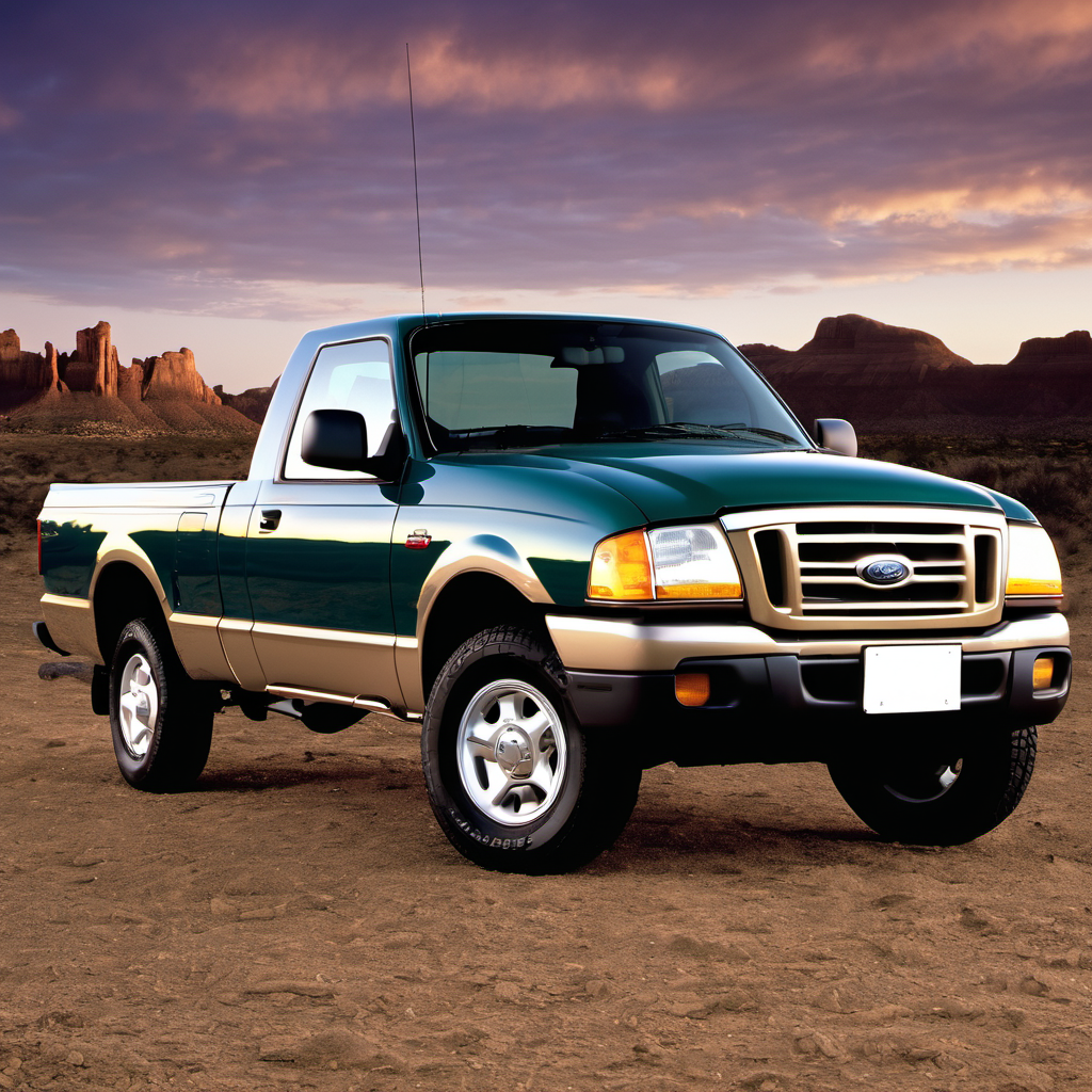 Illustration of a 2000 Ford Ranger SuperCab