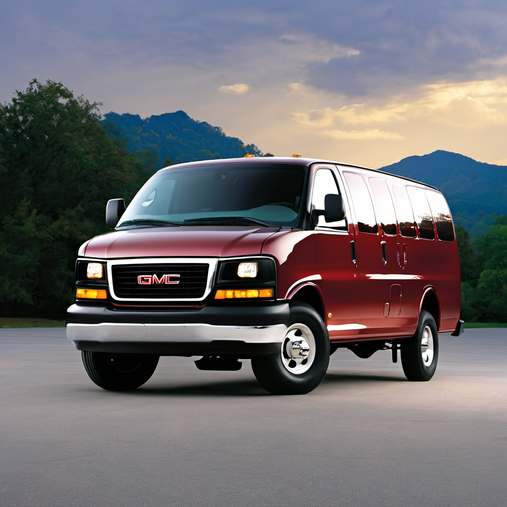 Illustration of a 2000 GMC Savana 3500 Passenger