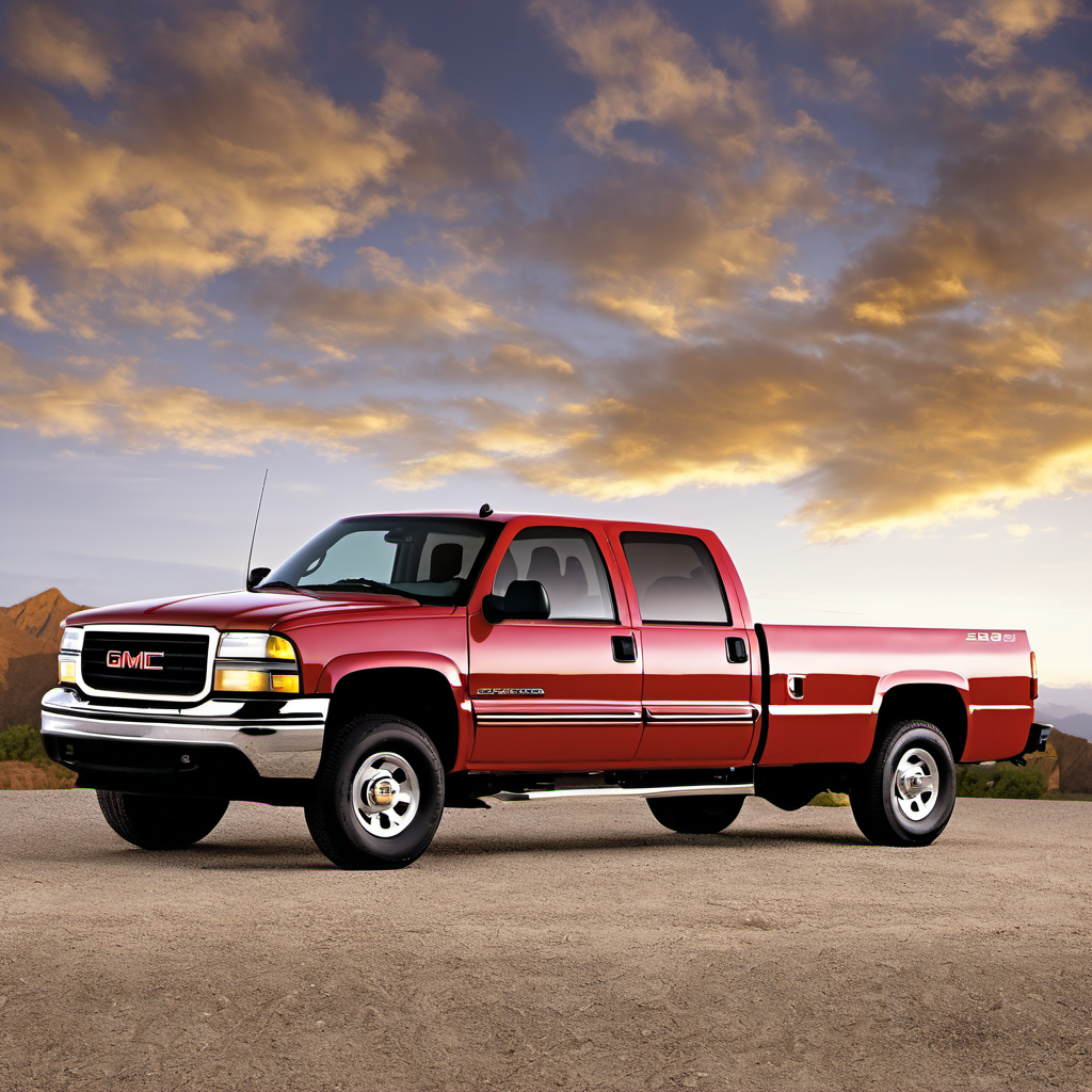 Illustration of a 2000 GMC Sierra (Classic) 2500 Crew Cab