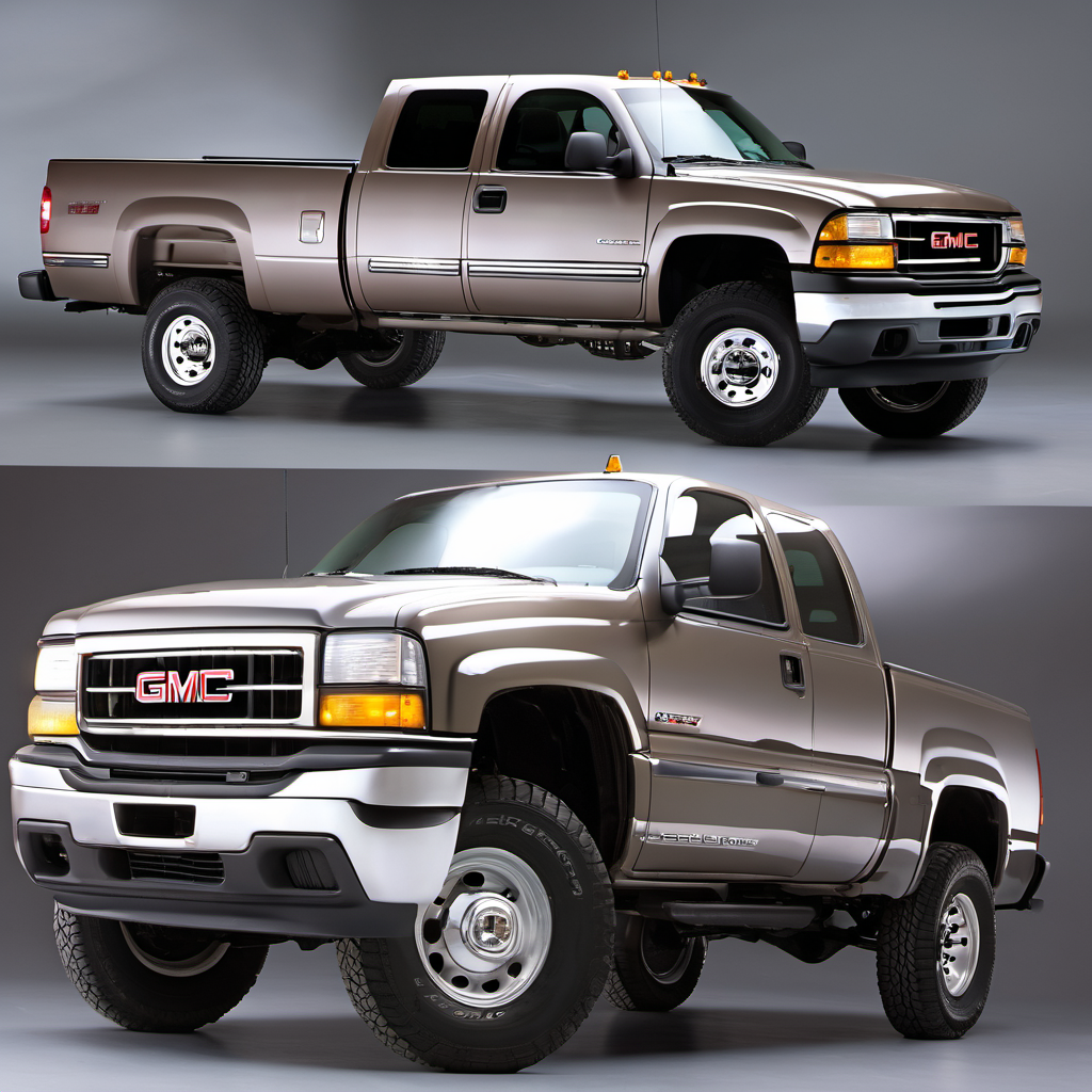 Illustration of a 2000 GMC Sierra 2500 HD Extended Cab