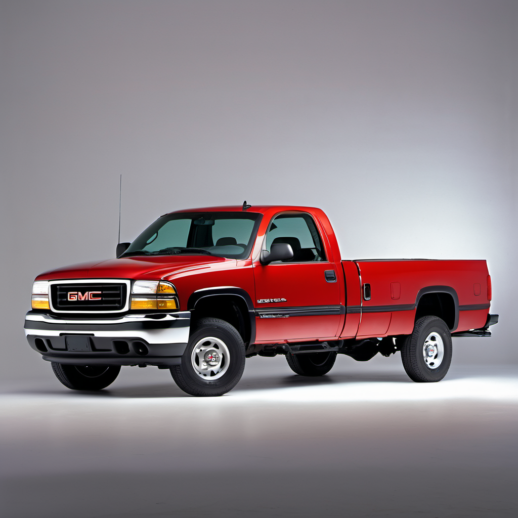 Illustration of a 2000 GMC Sierra 2500 HD Regular Cab