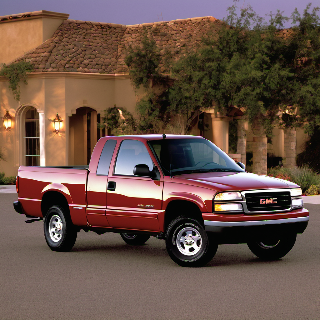 Illustration of a 2000 GMC Sonoma Extended Cab