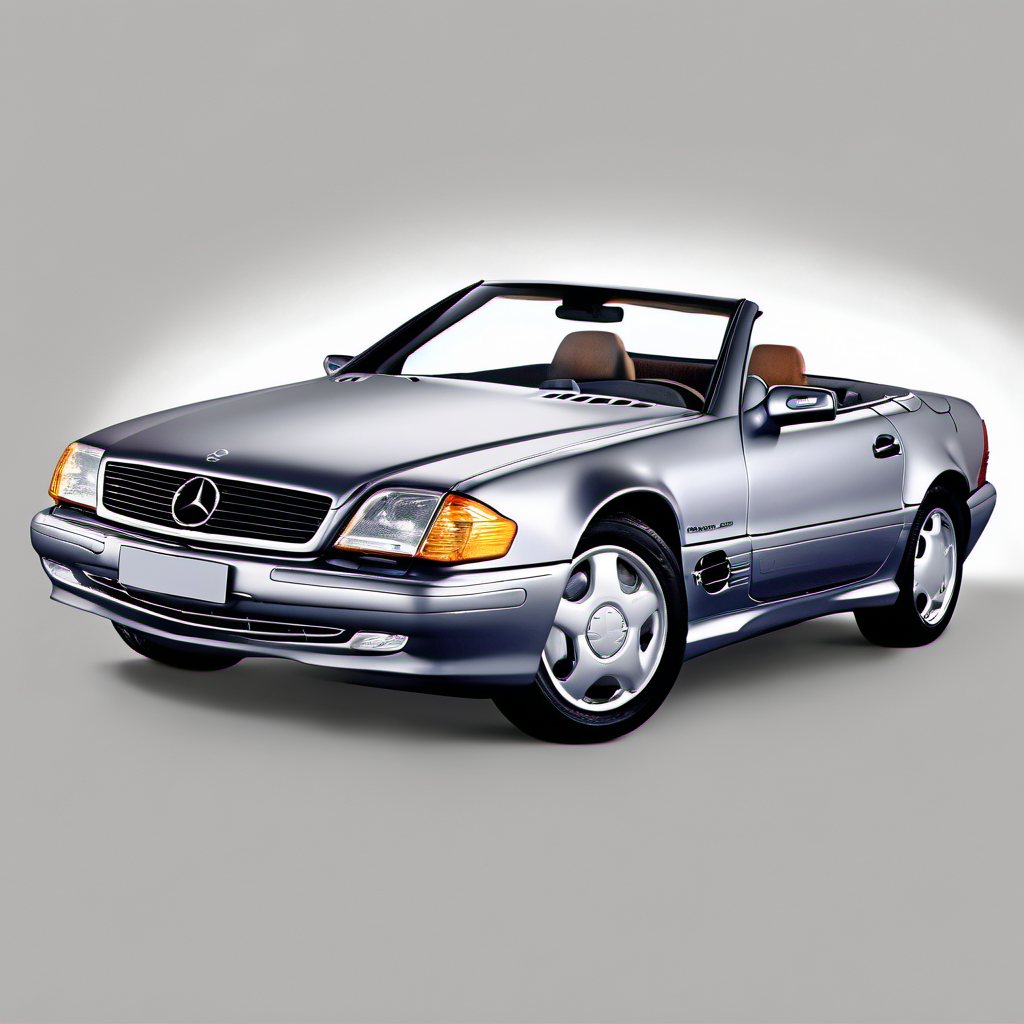 Illustration of a 2000 Mercedes-Benz SL-Class SL500