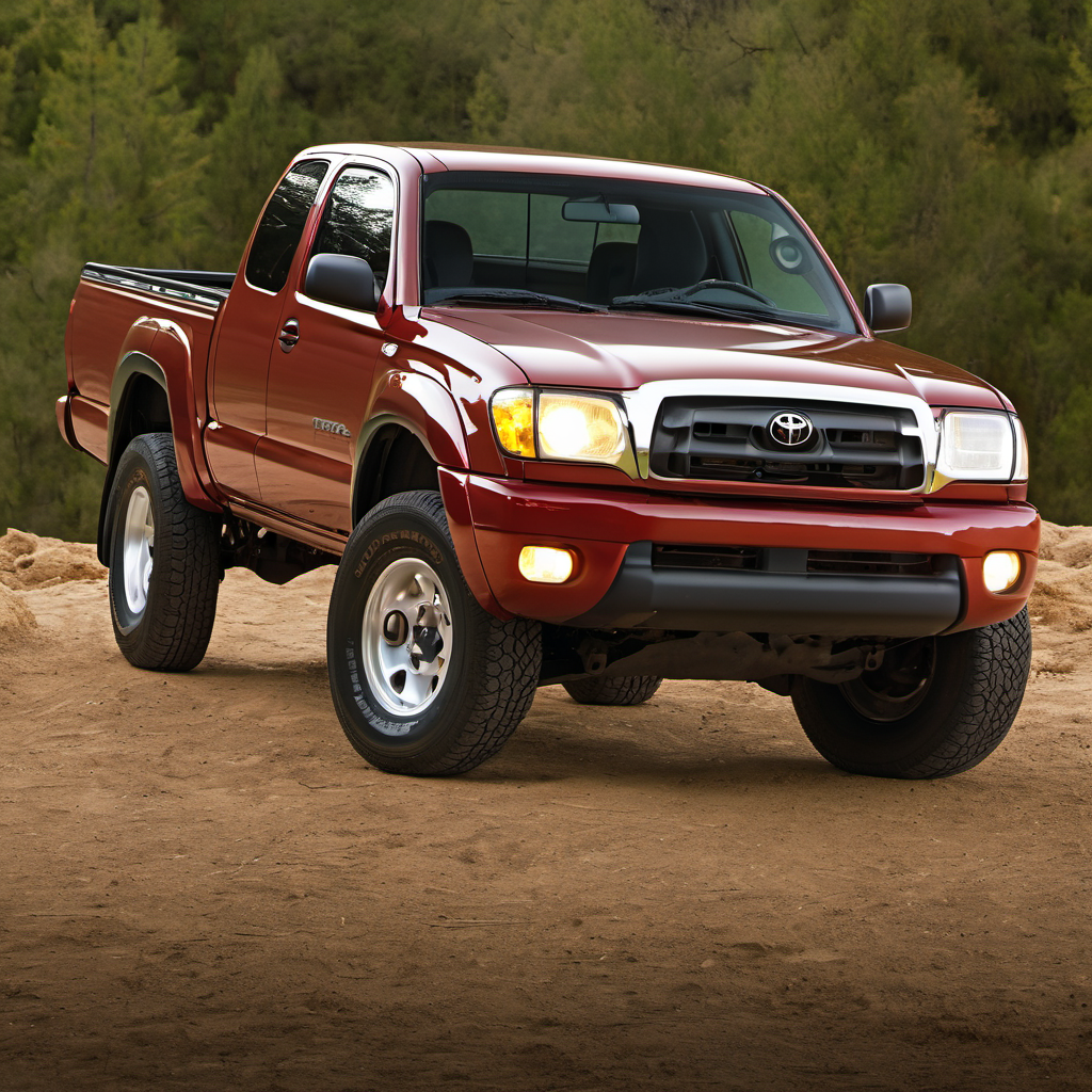 Illustration of a 2000 Toyota Tacoma XtraCab DELUXE