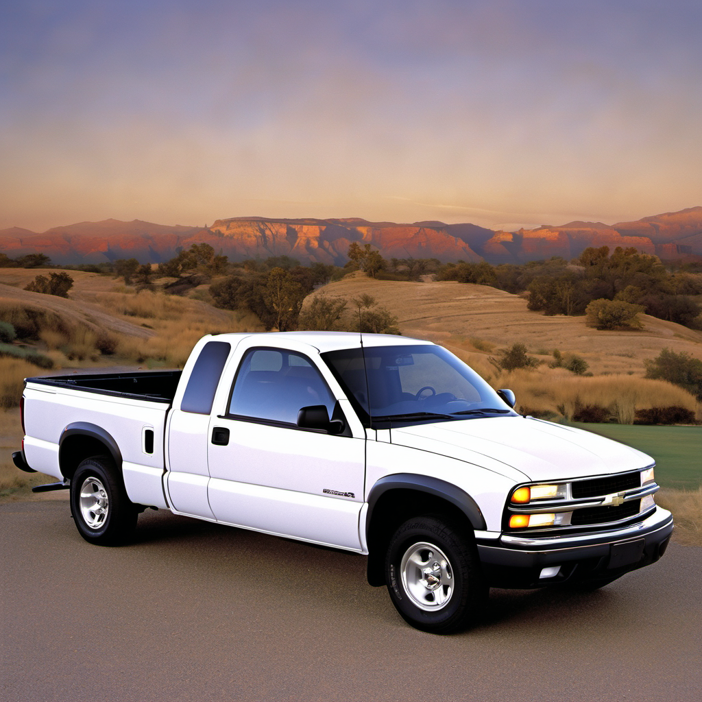 Illustration of a 2001 Chevrolet S10 Extended Cab 1/2 Ton