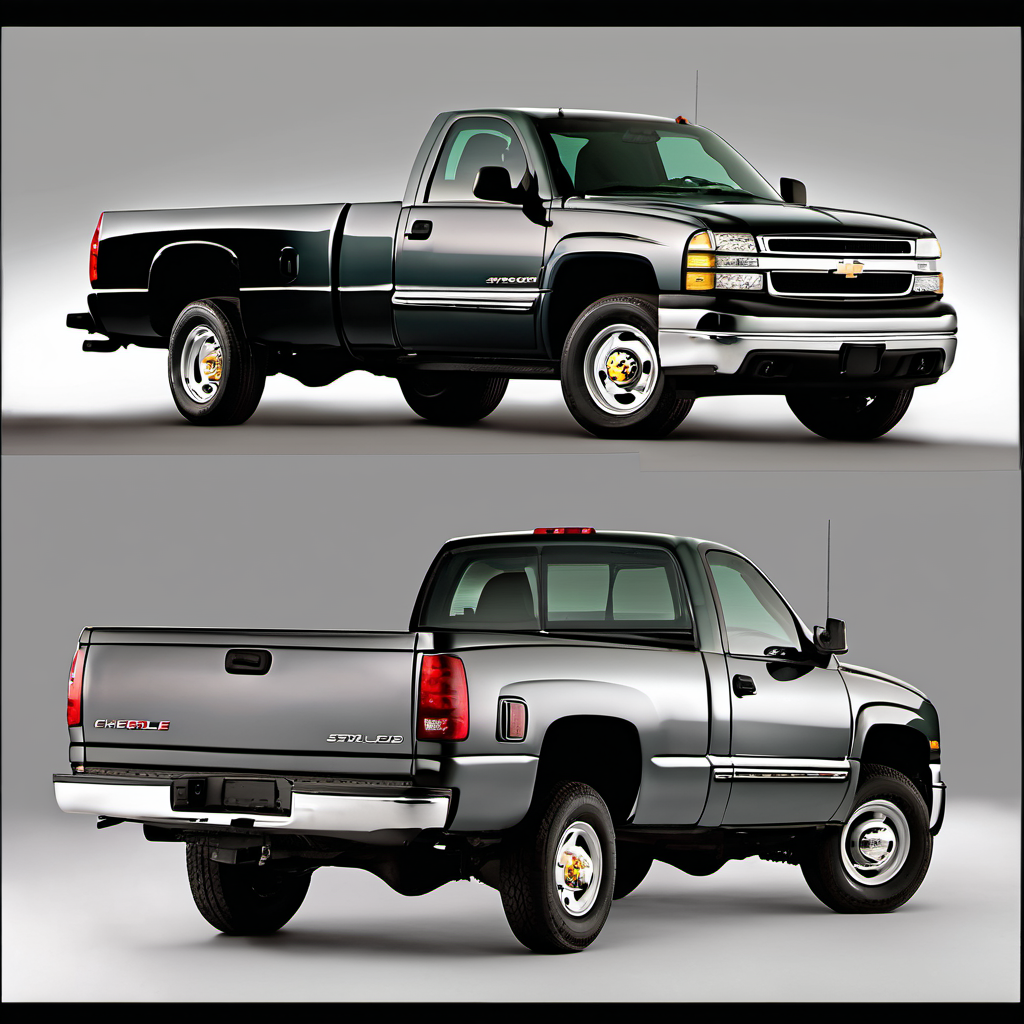 Illustration of a 2001 Chevrolet Silverado 2500 HD Regular Cab