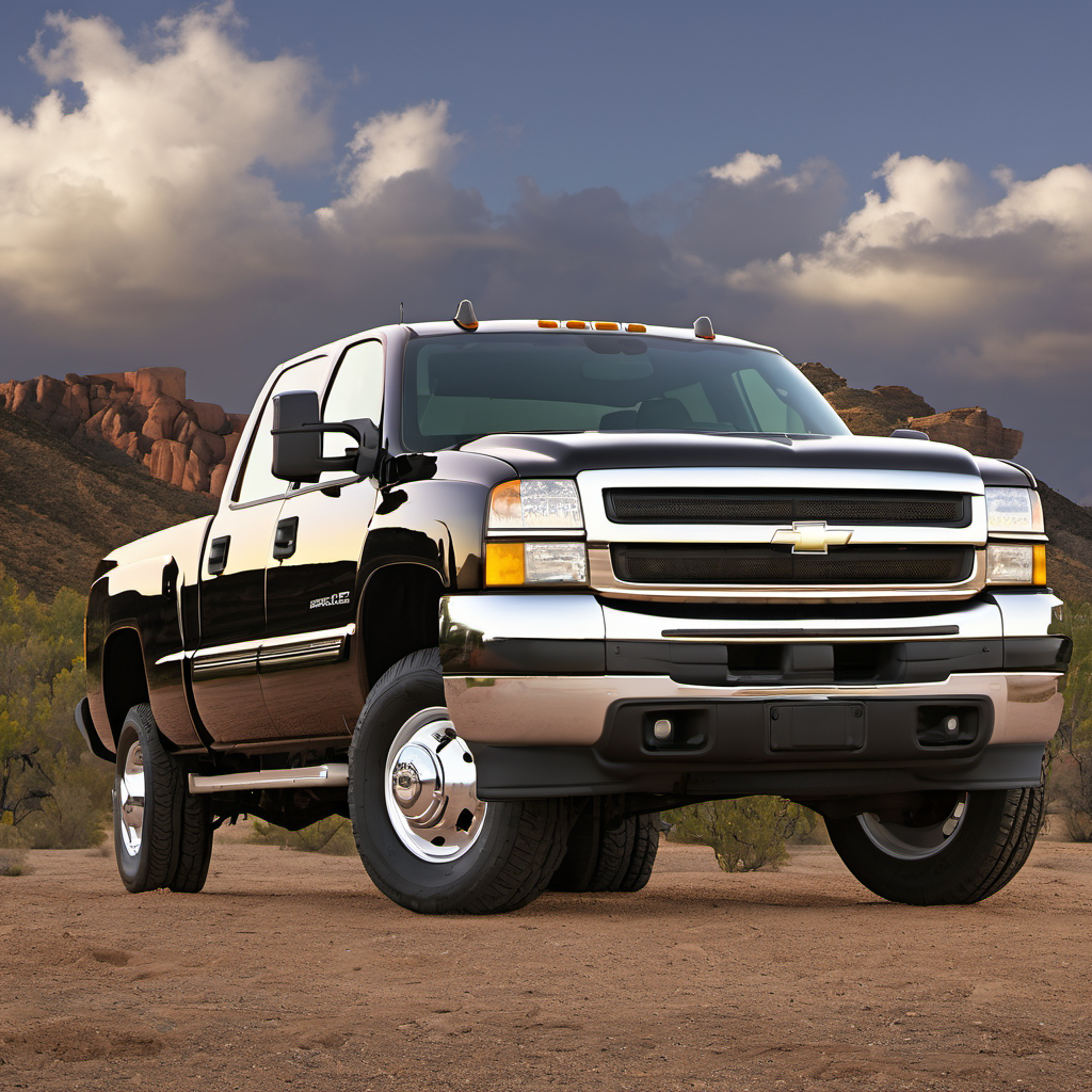 Illustration of a 2001 Chevrolet Silverado 3500 Crew Cab