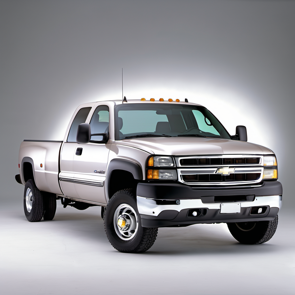 Illustration of a 2001 Chevrolet Silverado 3500 Extended Cab