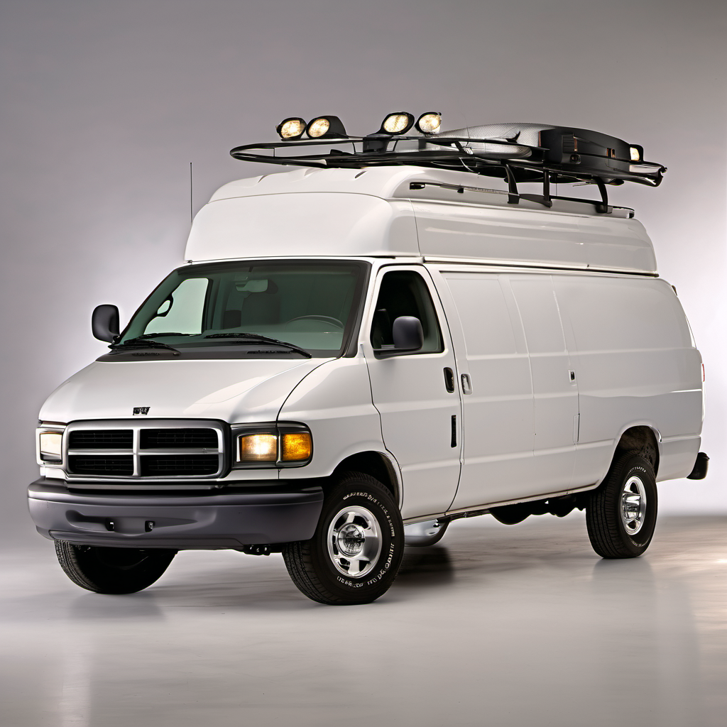 Illustration of a 2001 Dodge Ram Van 1500