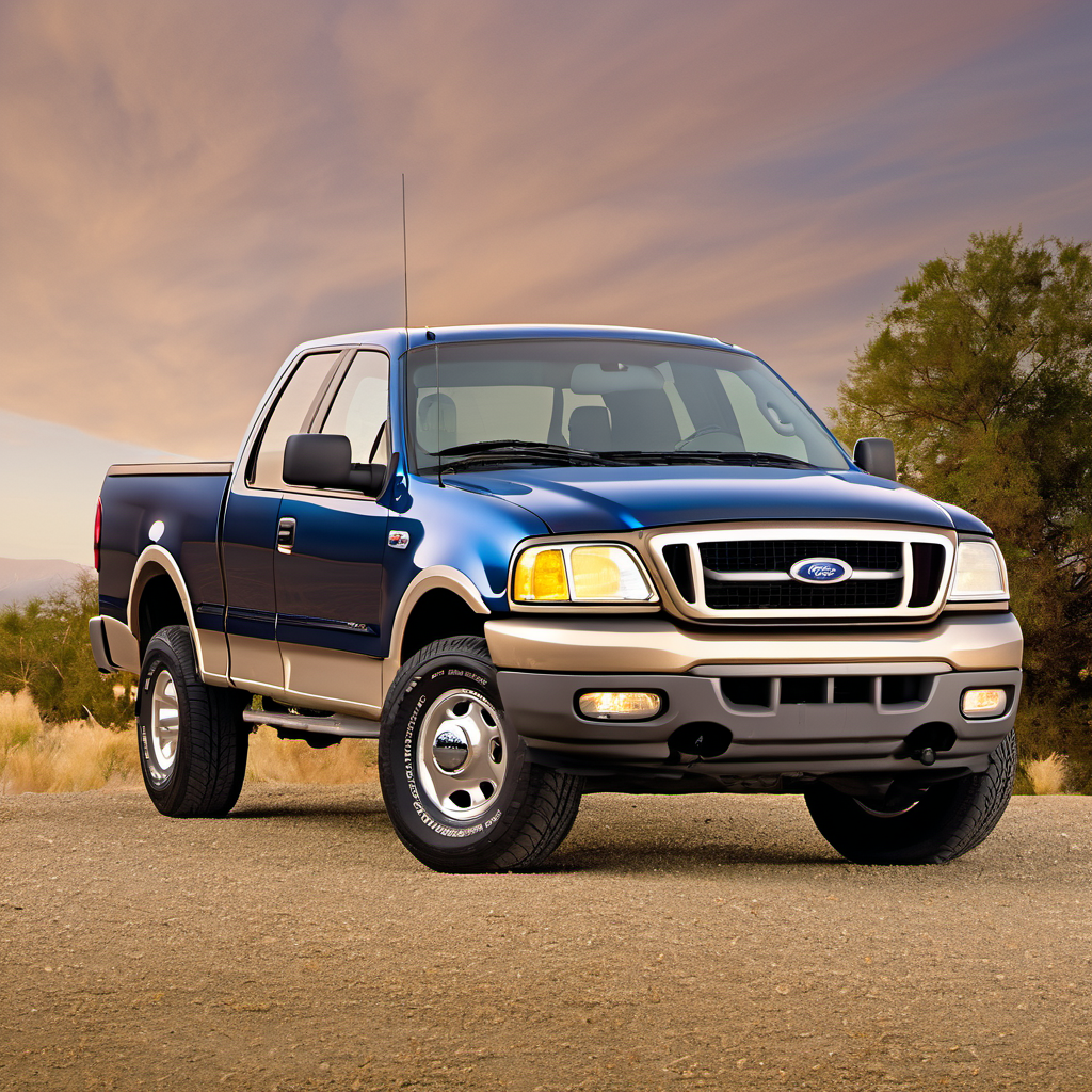 Illustration of a 2001 Ford F150 SuperCrew Cab