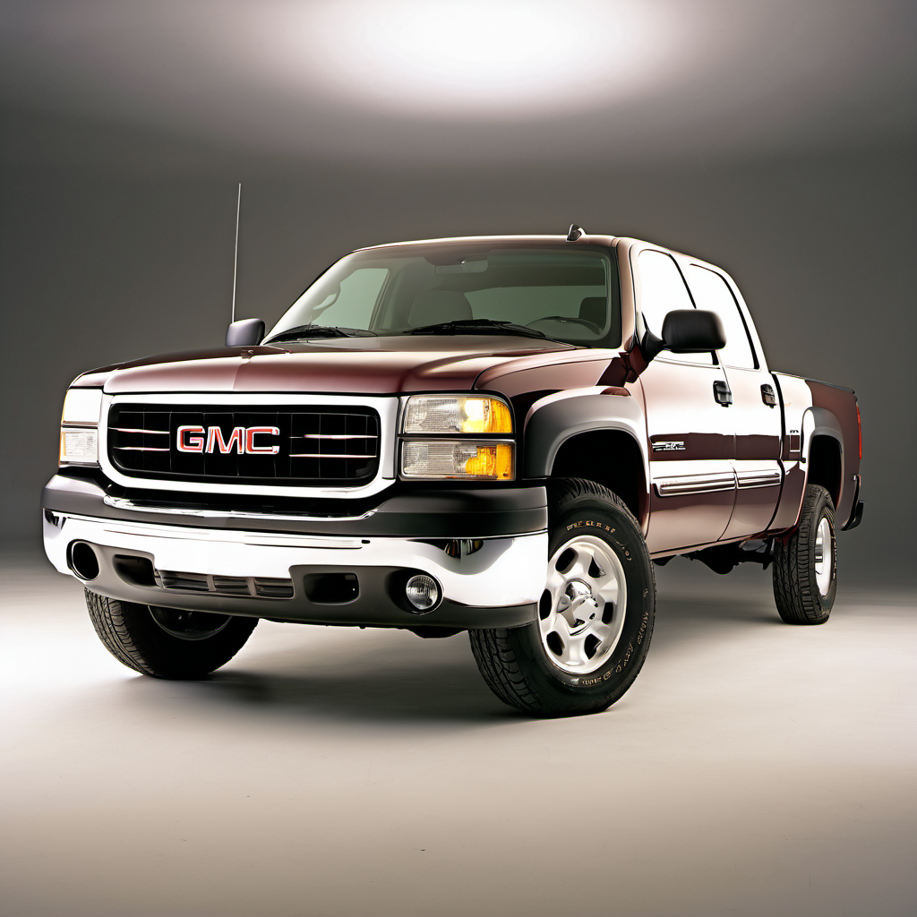 Illustration of a 2001 GMC Sierra 1500 HD Crew Cab