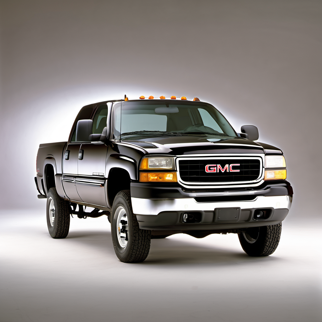 Illustration of a 2001 GMC Sierra 2500 HD Crew Cab