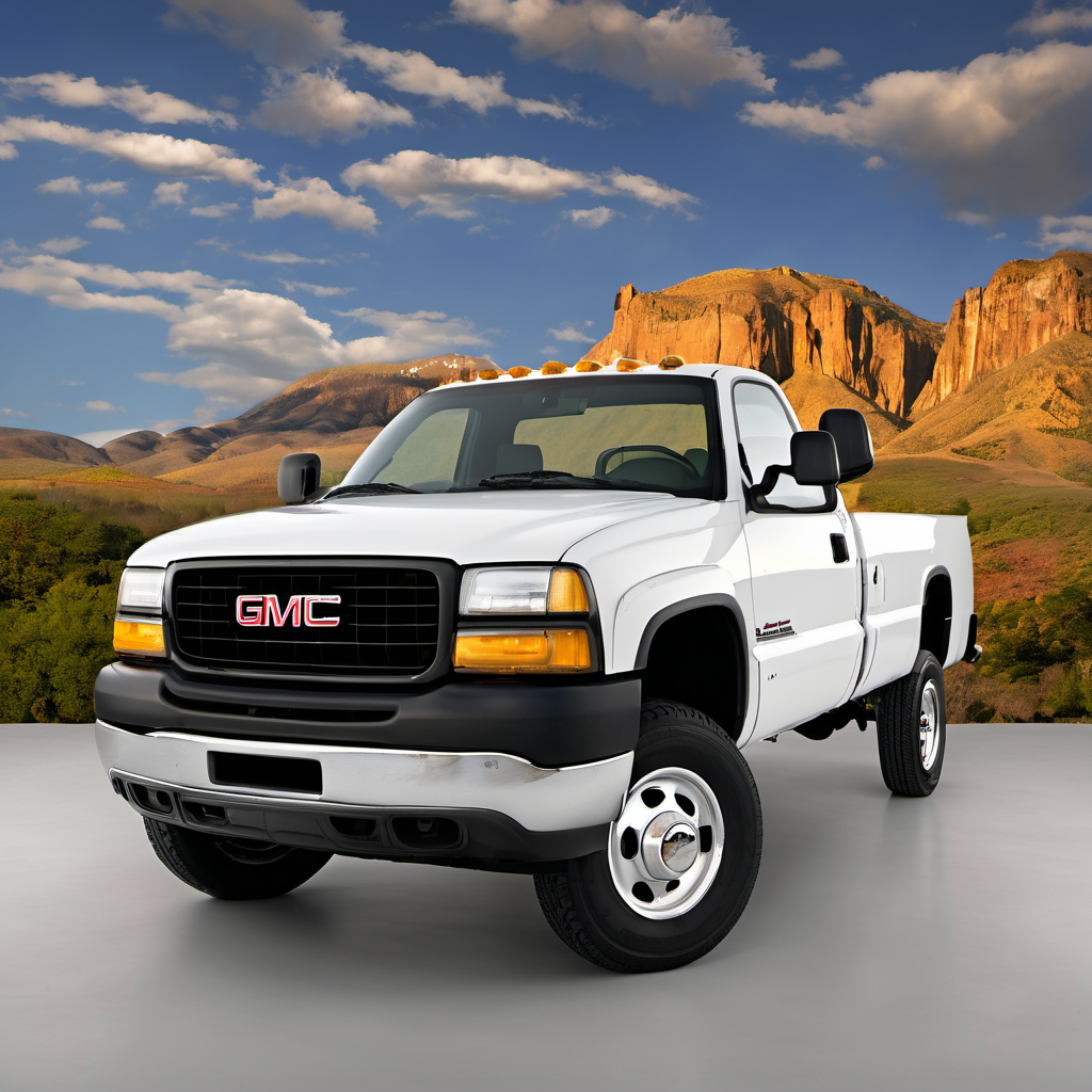 Illustration of a 2001 GMC Sierra 3500 Regular Cab