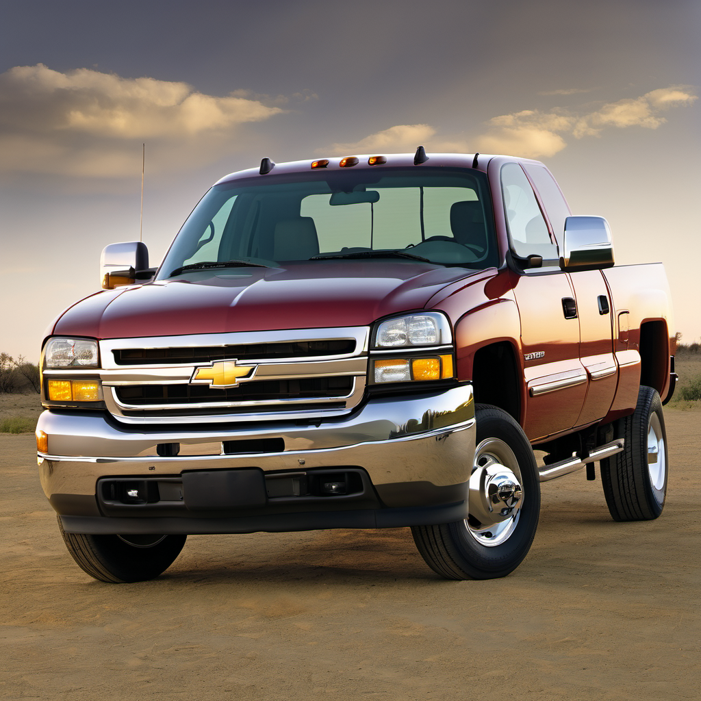 Illustration of a 2002 Chevrolet Silverado 3500 Extended Cab