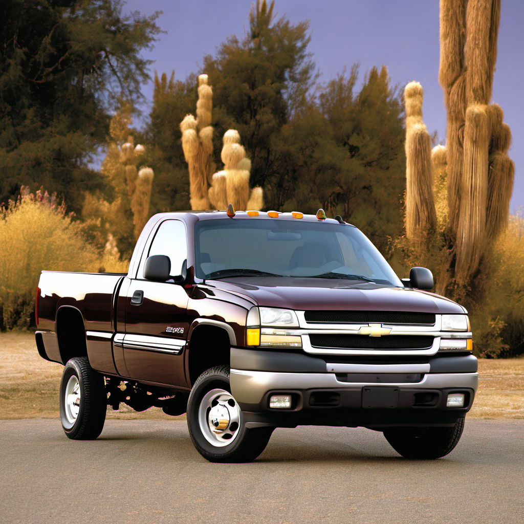 Illustration of a 2002 Chevrolet Silverado 3500 Regular Cab
