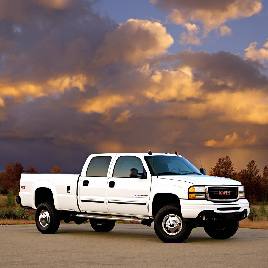 Illustration of a 2002 GMC Sierra 3500 Crew Cab