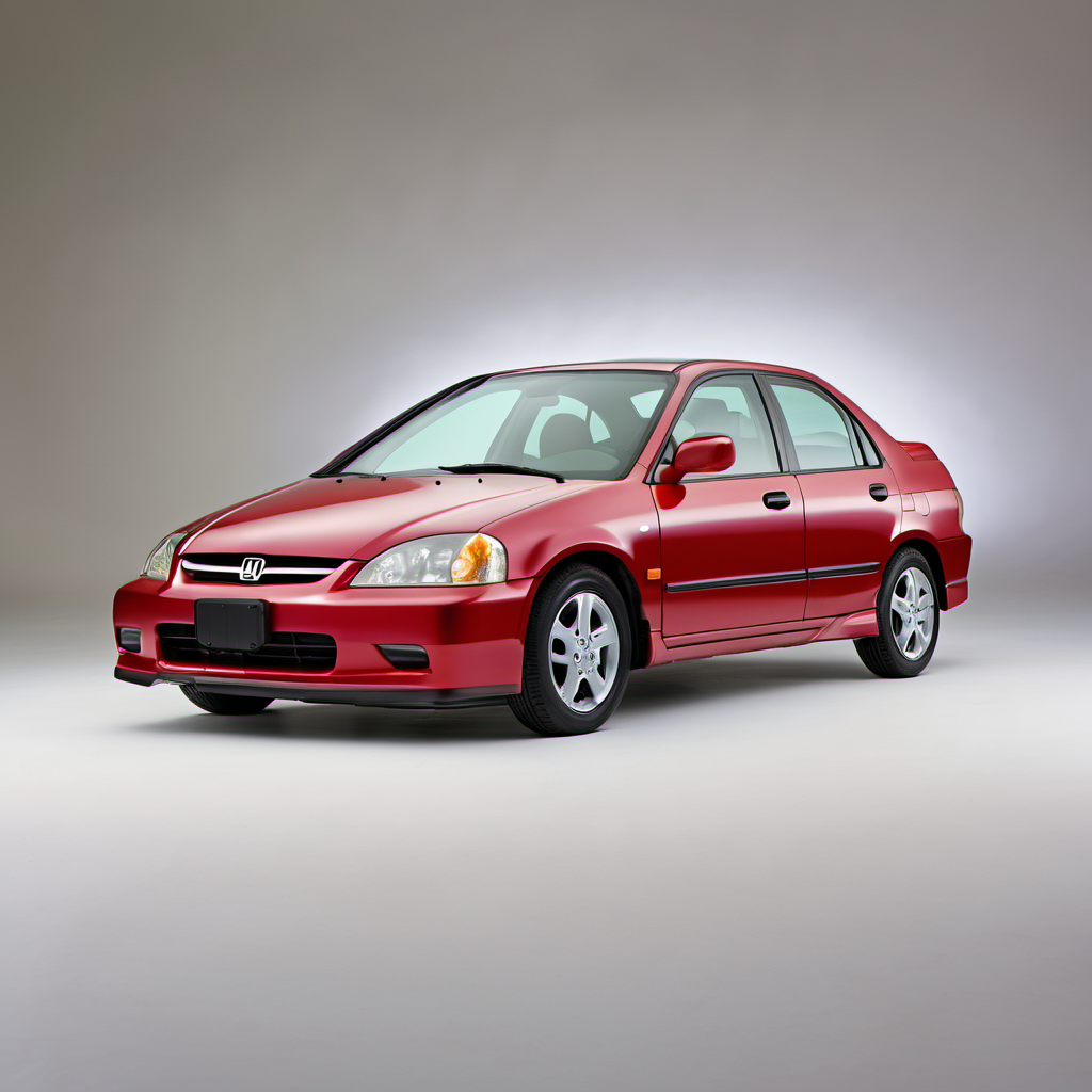 Illustration of a 2002 Honda Civic Civic HX