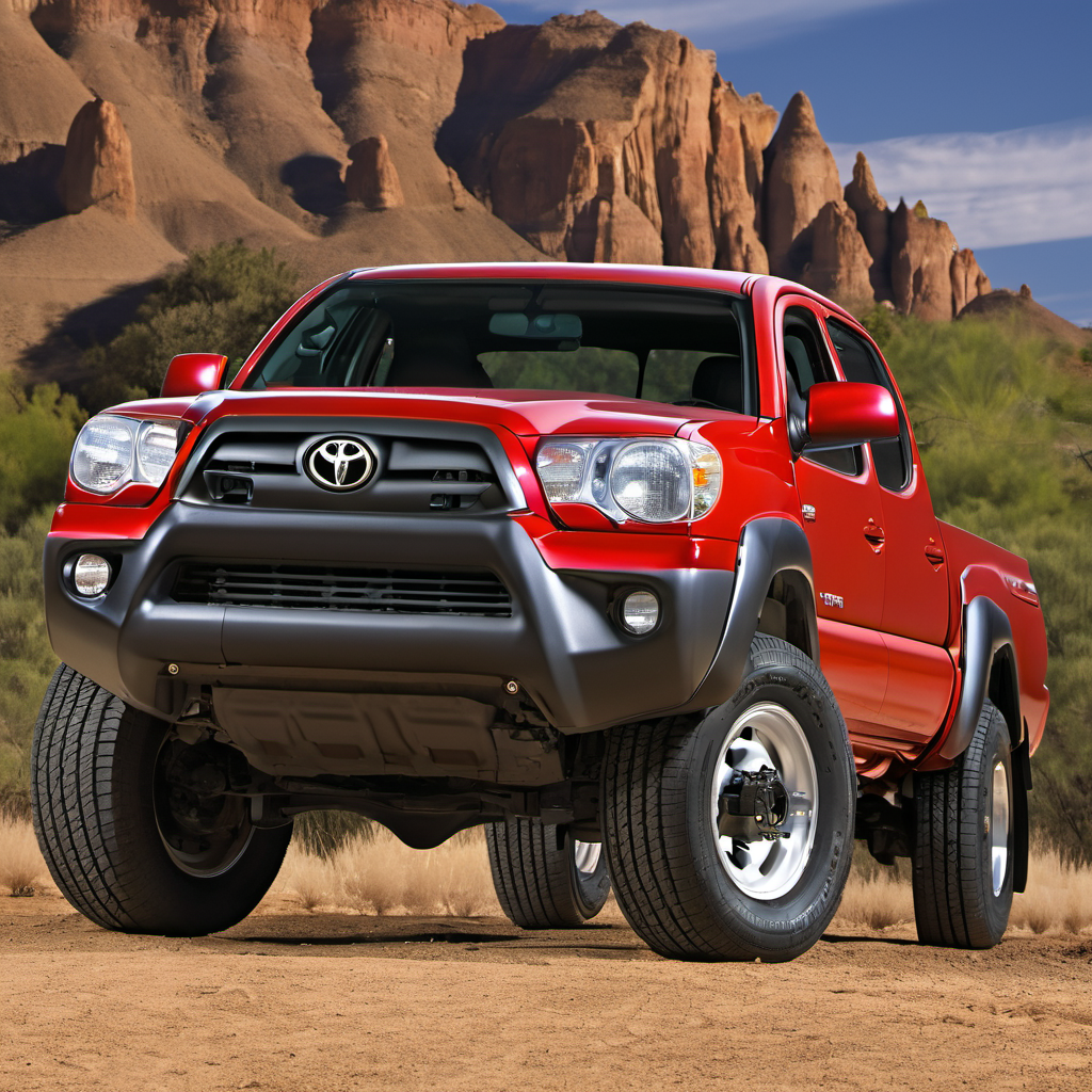 Illustration of a 2002 Toyota Tacoma Double Cab