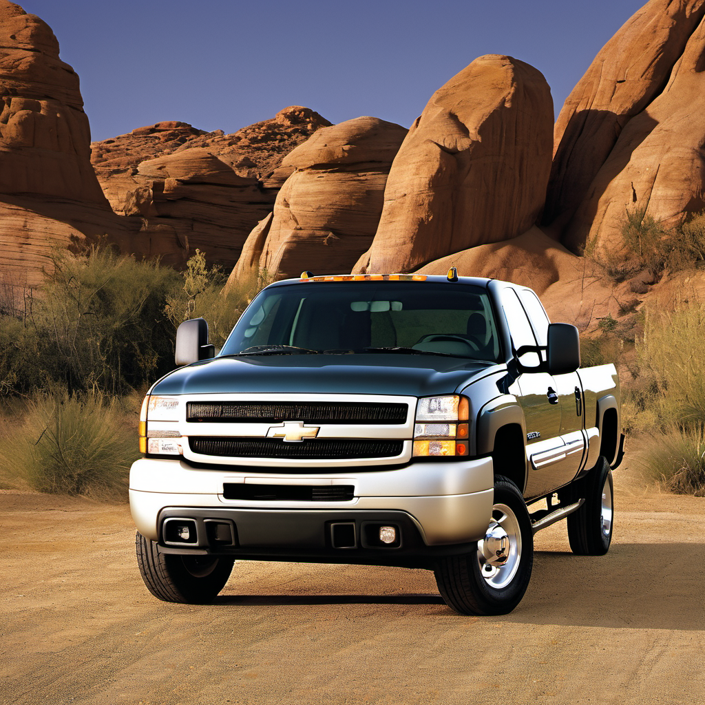 Illustration of a 2004 Chevrolet Silverado 2500 Crew Cab