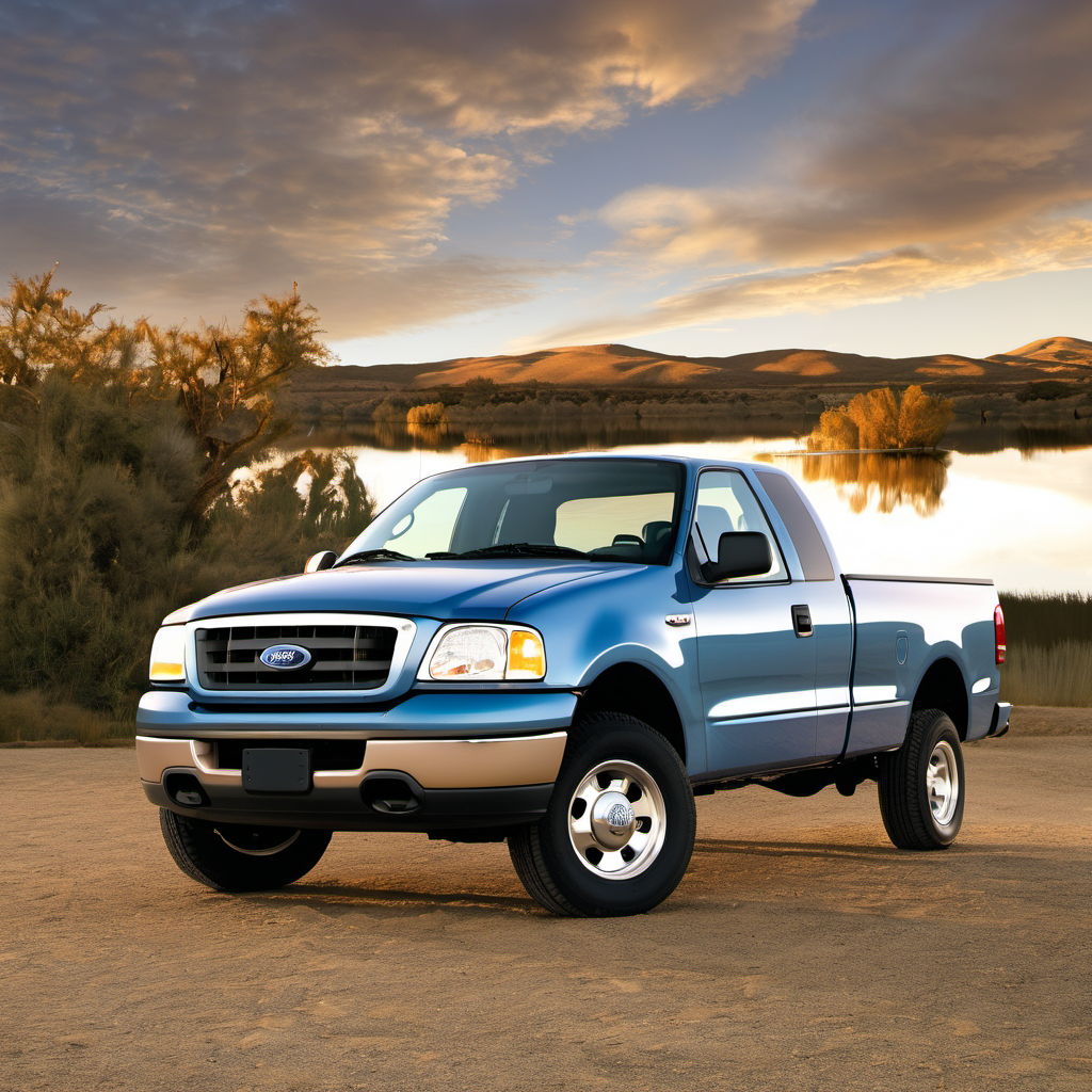 Illustration of a 2004 Ford F150 (Heritage) Super Cab