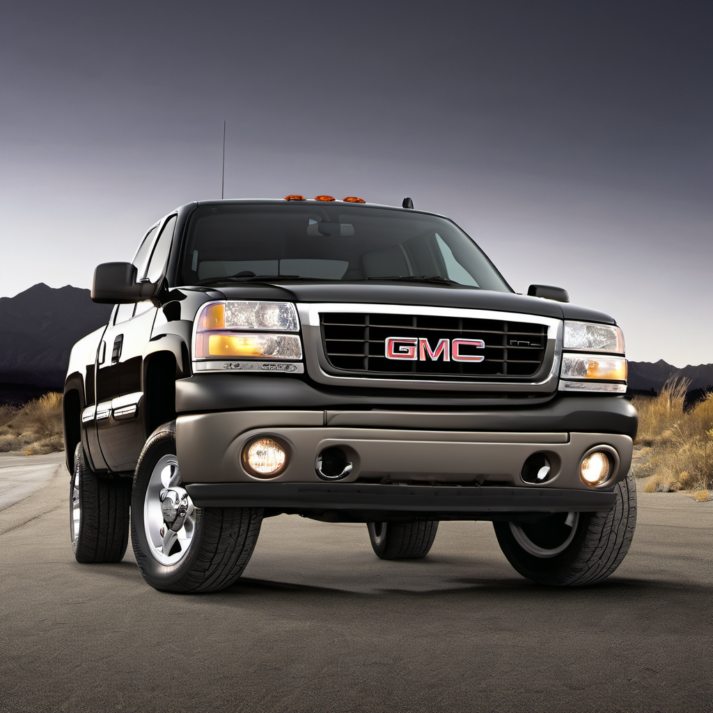 Illustration of a 2004 GMC Sierra 1500 Crew Cab