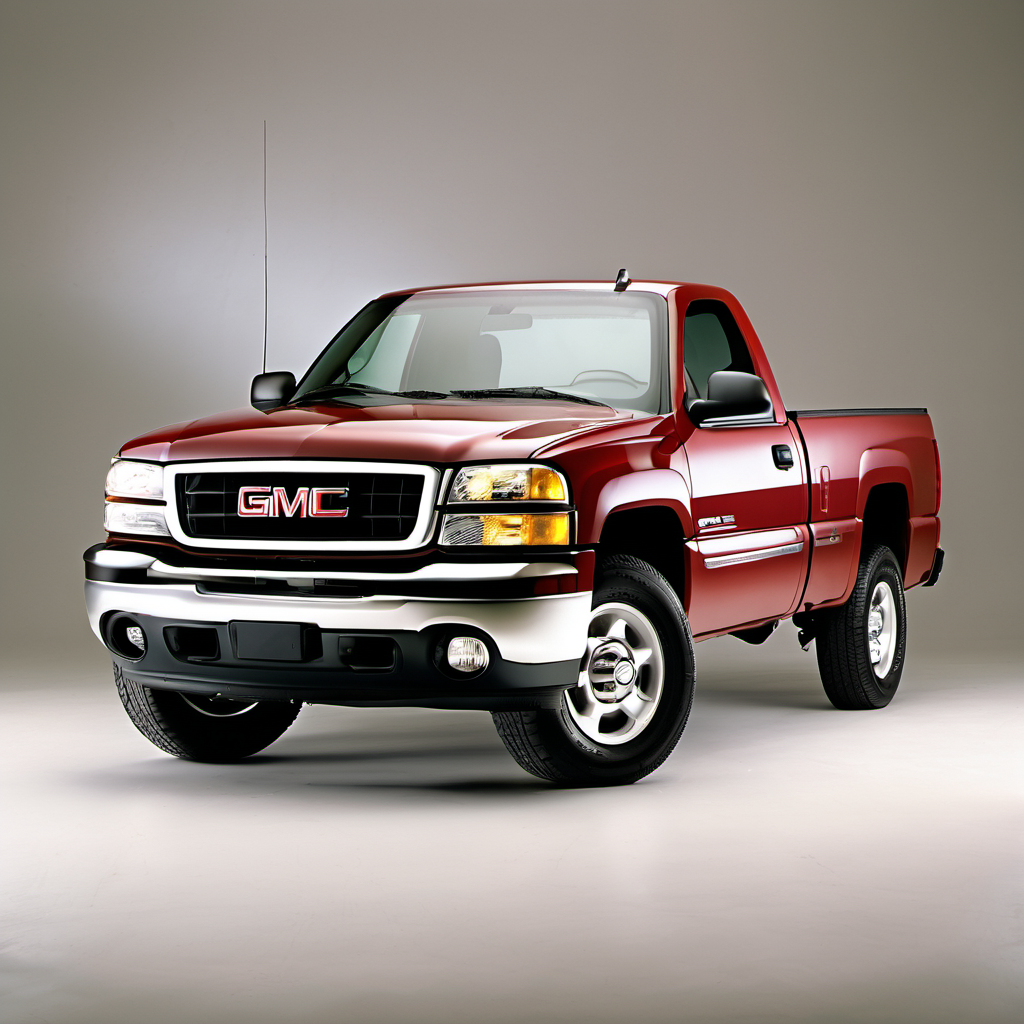 Illustration of a 2004 GMC Sierra 1500 Regular Cab