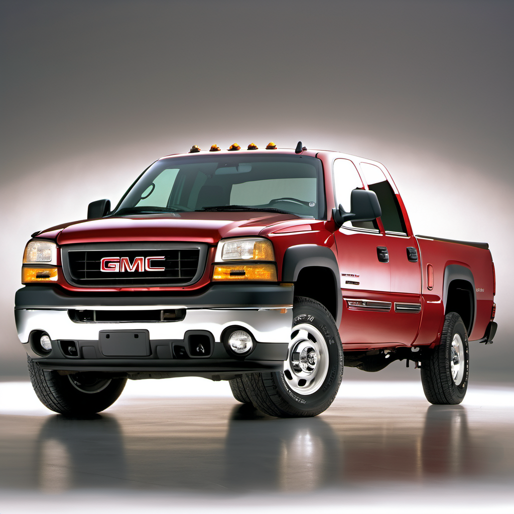 Illustration of a 2004 GMC Sierra 2500 Crew Cab