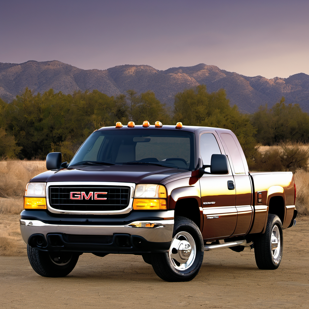 Illustration of a 2004 GMC Sierra 2500 Extended Cab