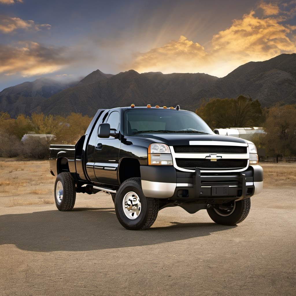 Illustration of a 2005 Chevrolet Silverado 2500 HD Extended Cab