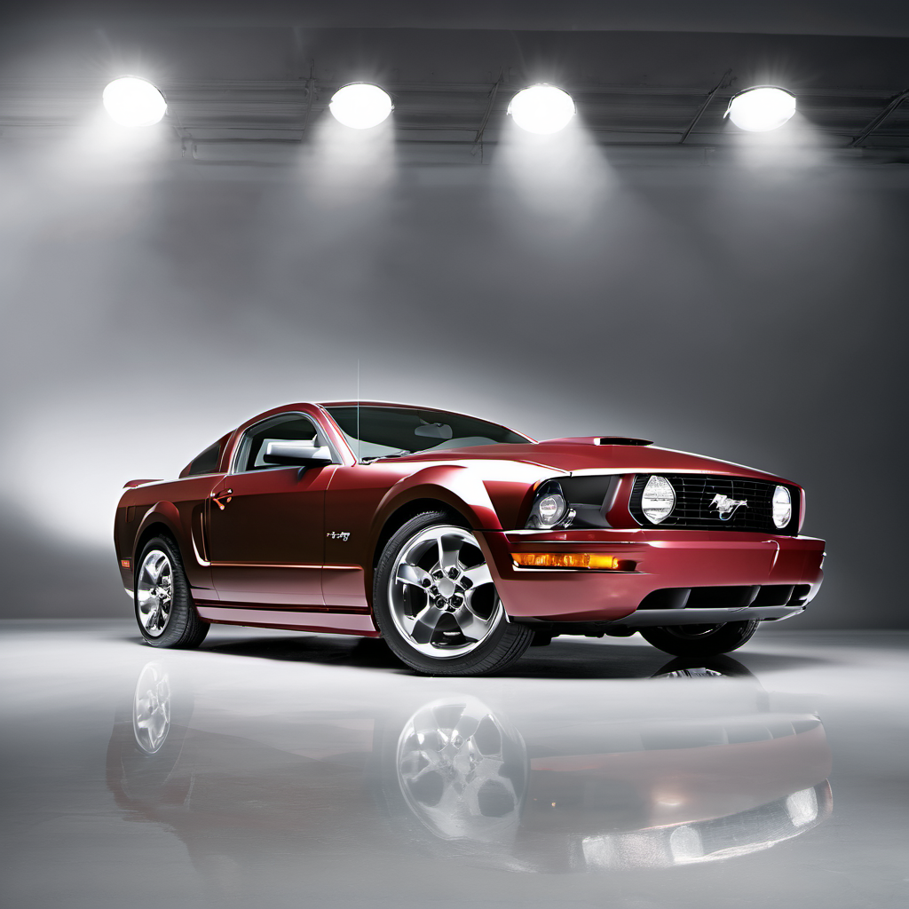 Illustration of a 2005 Ford Mustang Mustang