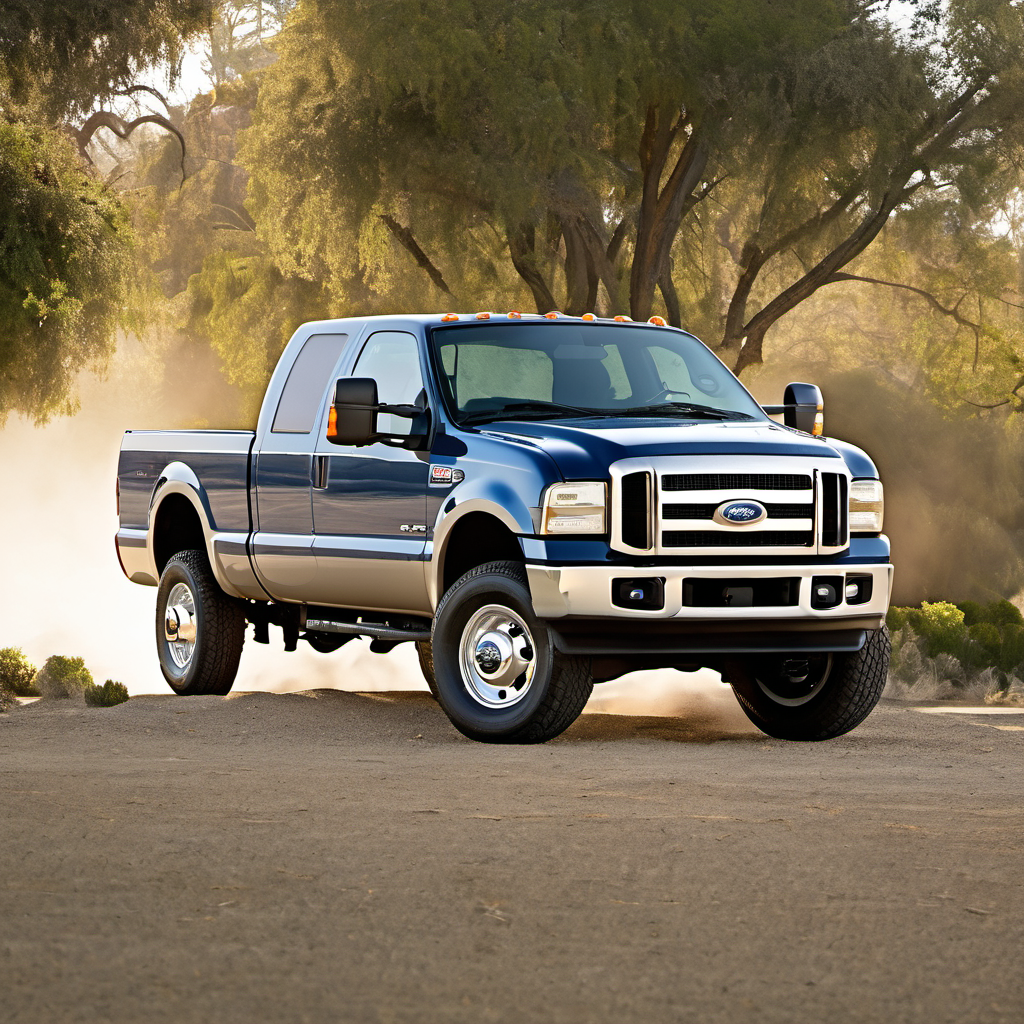 Illustration of a 2006 Ford F250 Super Duty Super Cab