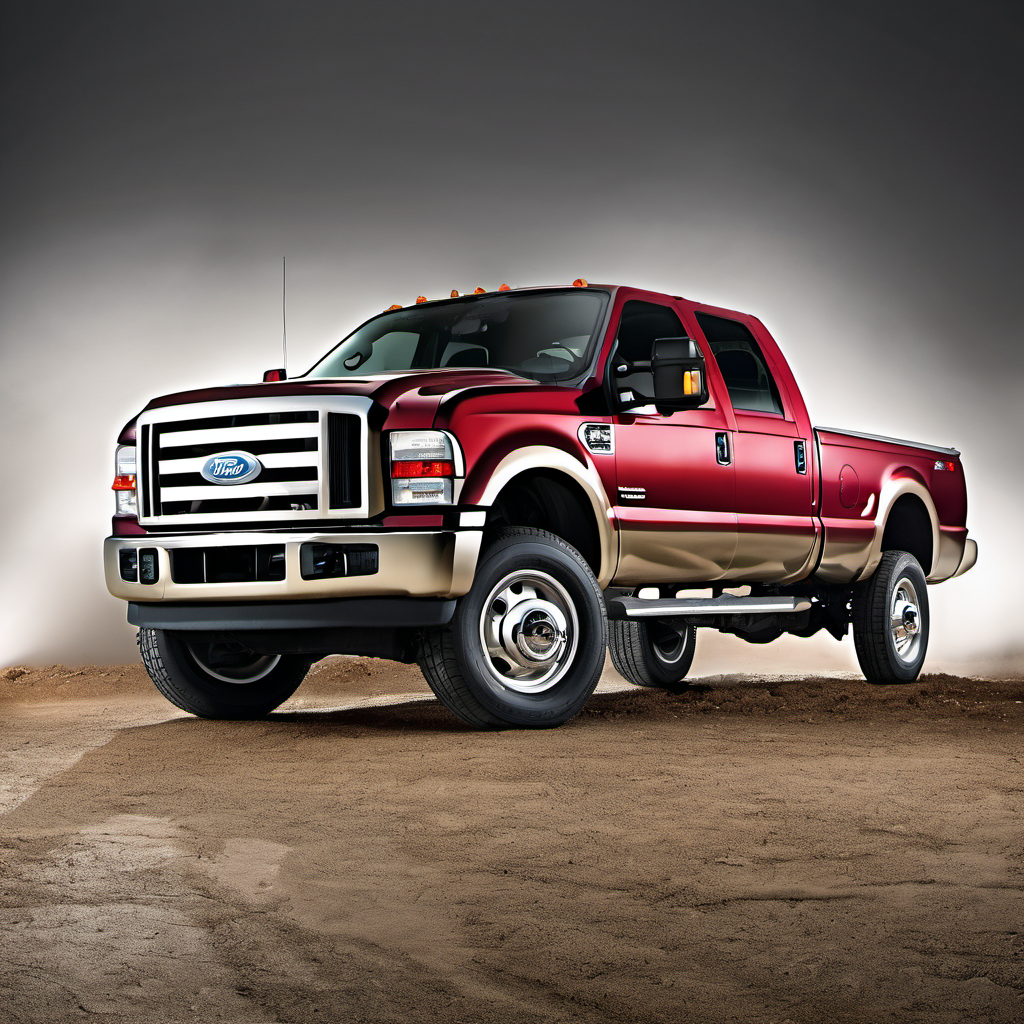Illustration of a 2006 Ford F350 Super Duty Crew Cab