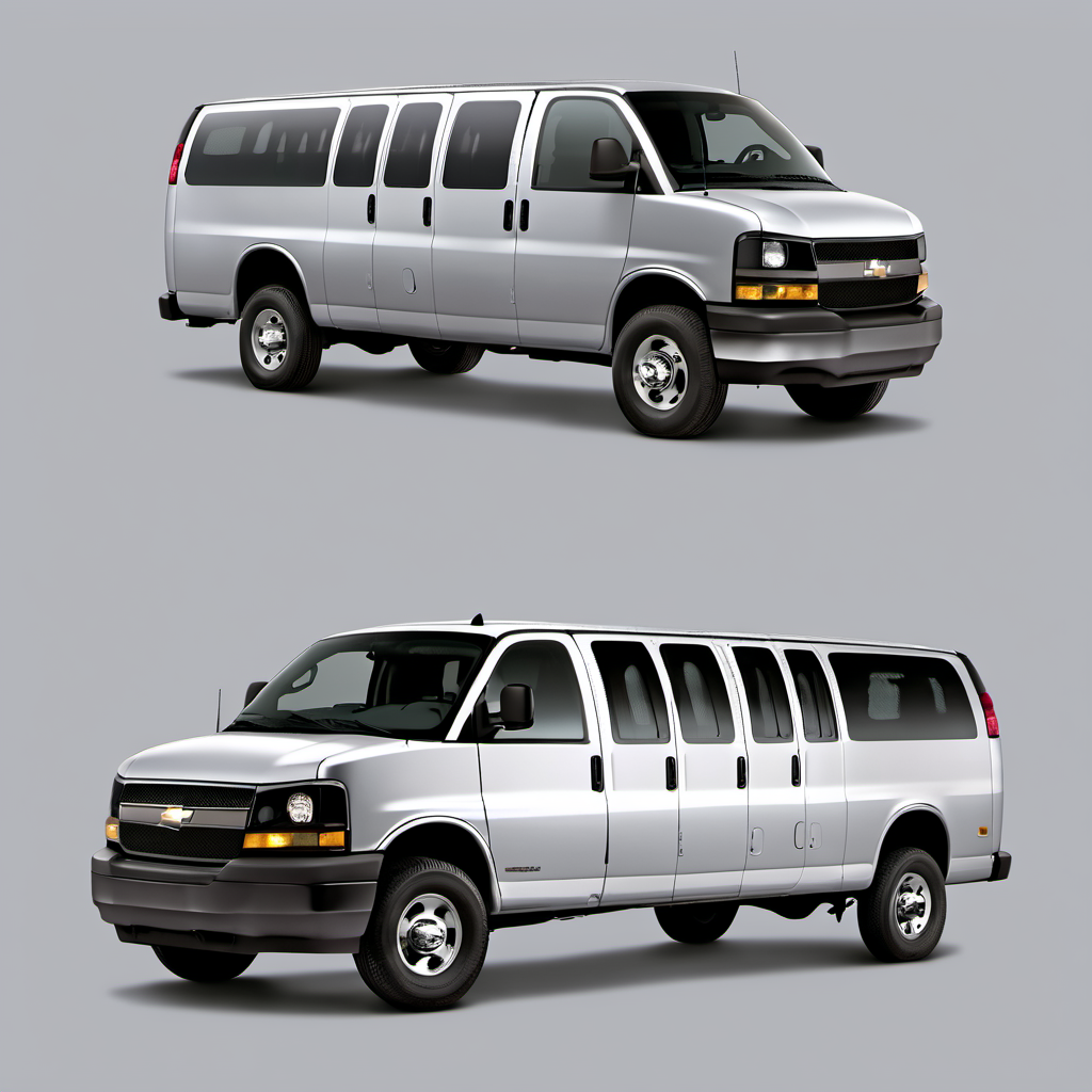 Illustration of a 2007 Chevrolet Express 3500 Passenger