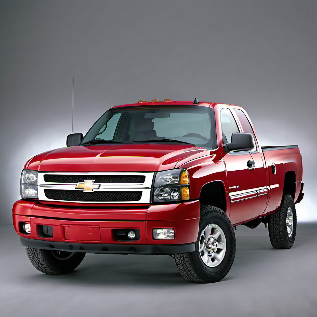 Illustration of a 2007 Chevrolet Silverado (Classic) 1500 Extended Cab