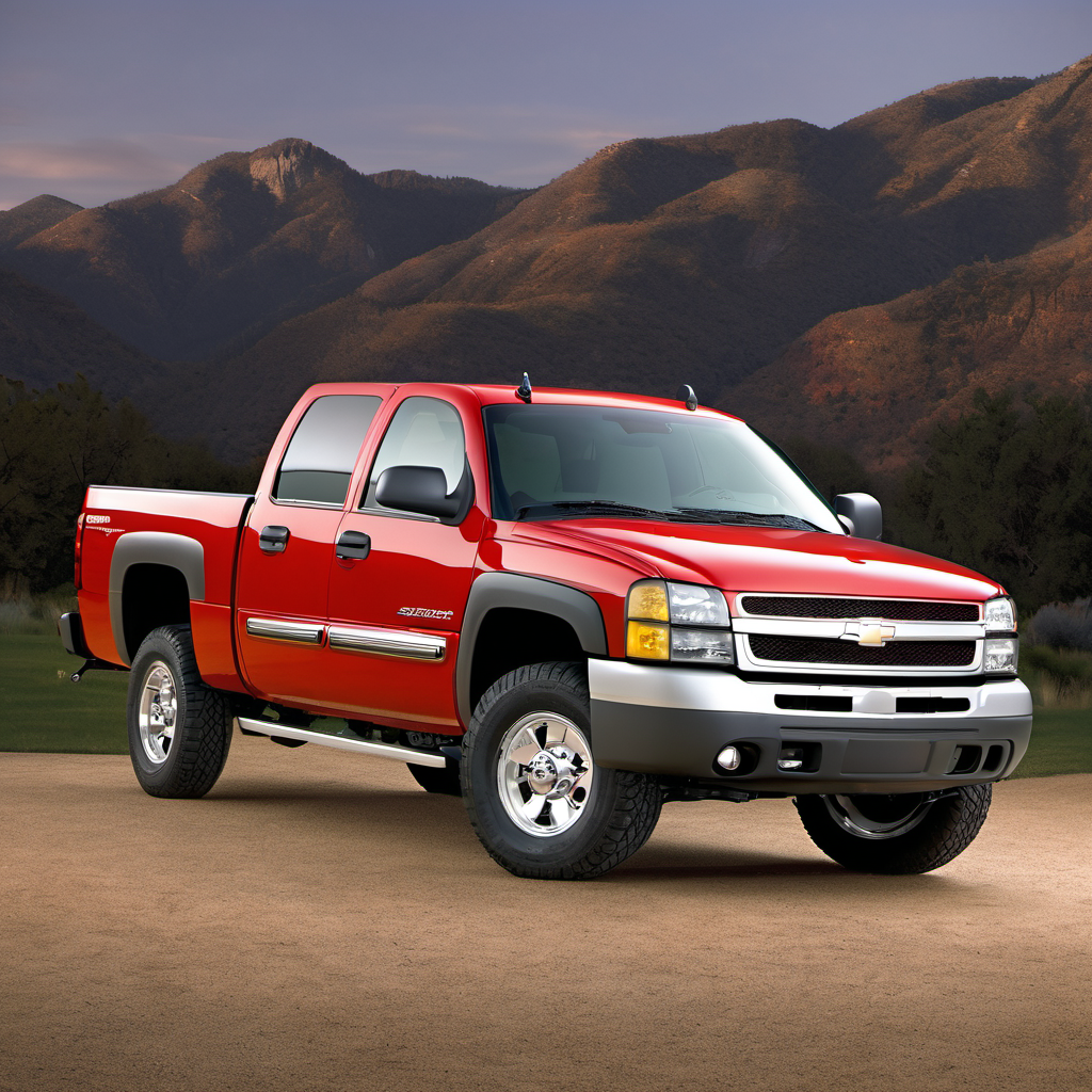 Illustration of a 2007 Chevrolet Silverado (Classic) 1500 HD Crew Cab