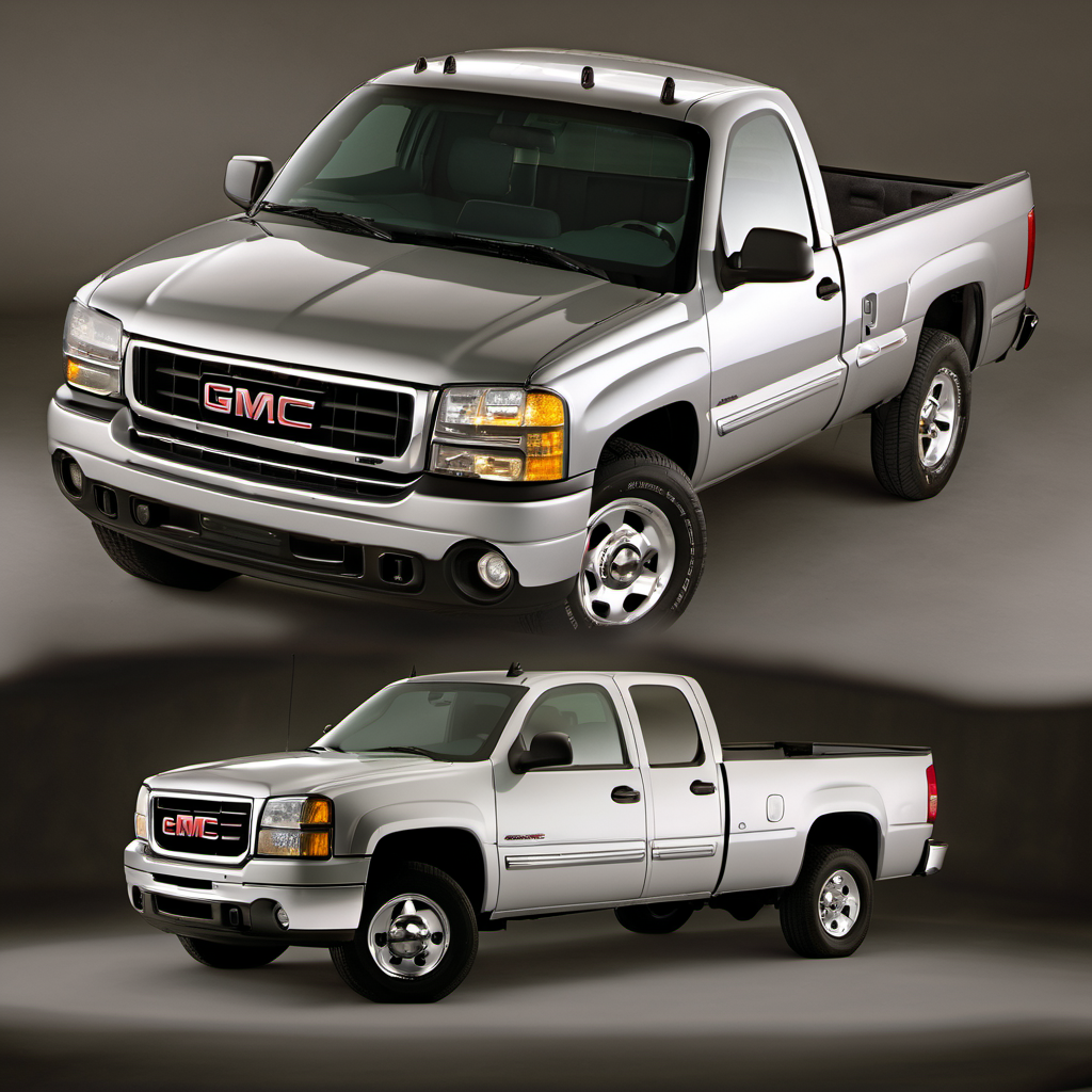 Illustration of a 2007 GMC Sierra (Classic) 1500 Extended Cab