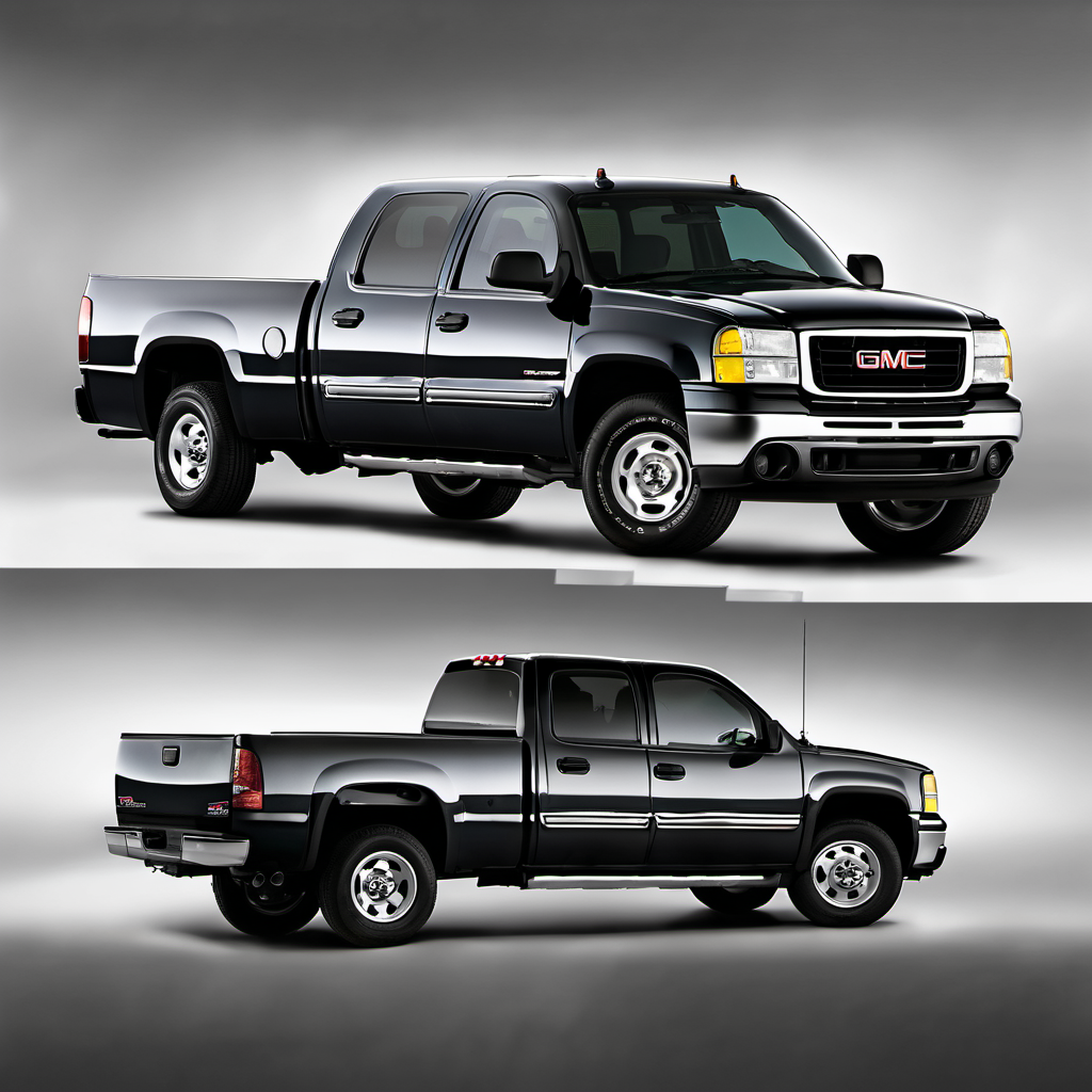 Illustration of a 2007 GMC Sierra (Classic) 1500 HD Crew Cab