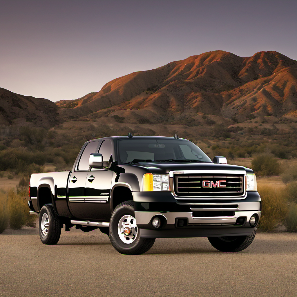 Illustration of a 2007 GMC Sierra (Classic) 2500 HD Crew Cab